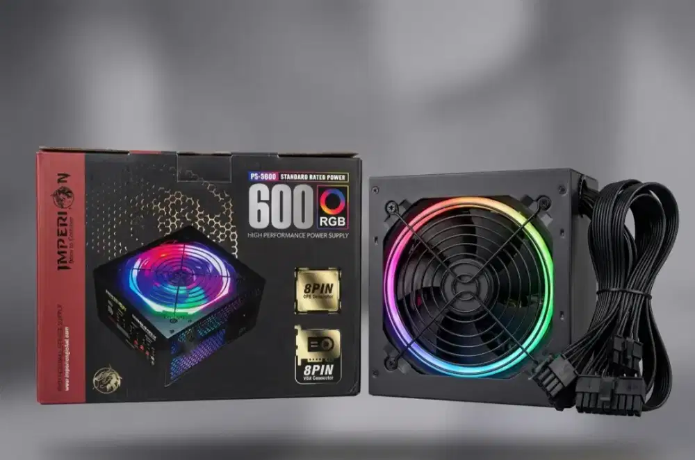 ​Power Supply PSU Imperion PS-S600 600W RGB Original Garansi Resmi
