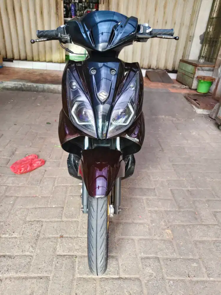 Suzuki skywave 125 midnight orange super mulus langka