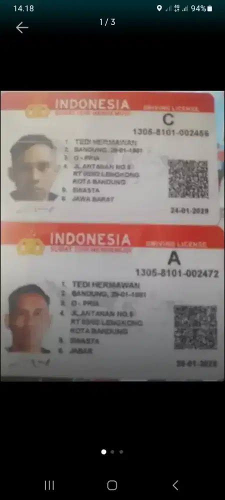 Sore saya lagi mencari pekerjaan modal saya pengalaman sama sim