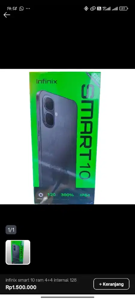 Infinix Smart 10 Gold 4/128