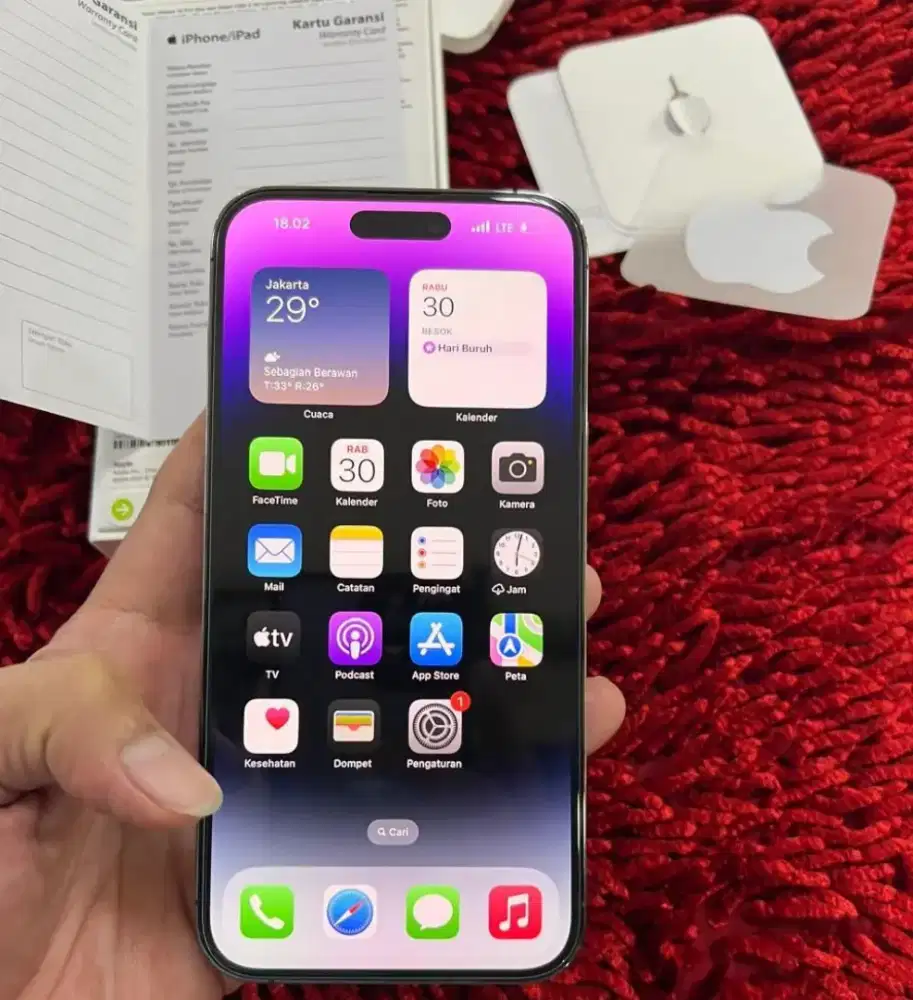 Iphone 14 Pro Max 128GB iBox Fullset Ori Mulus Bekas Pakai