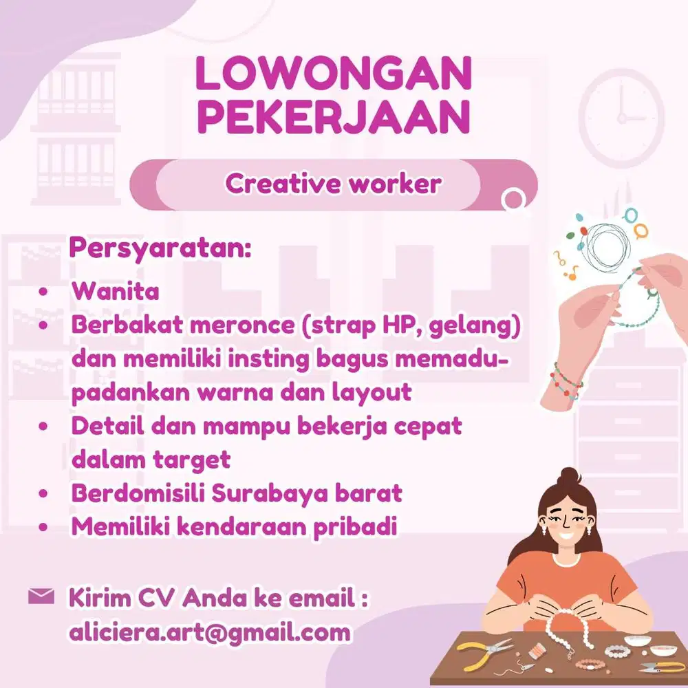 DIBUTUHKAN LOWONGAN KERJA