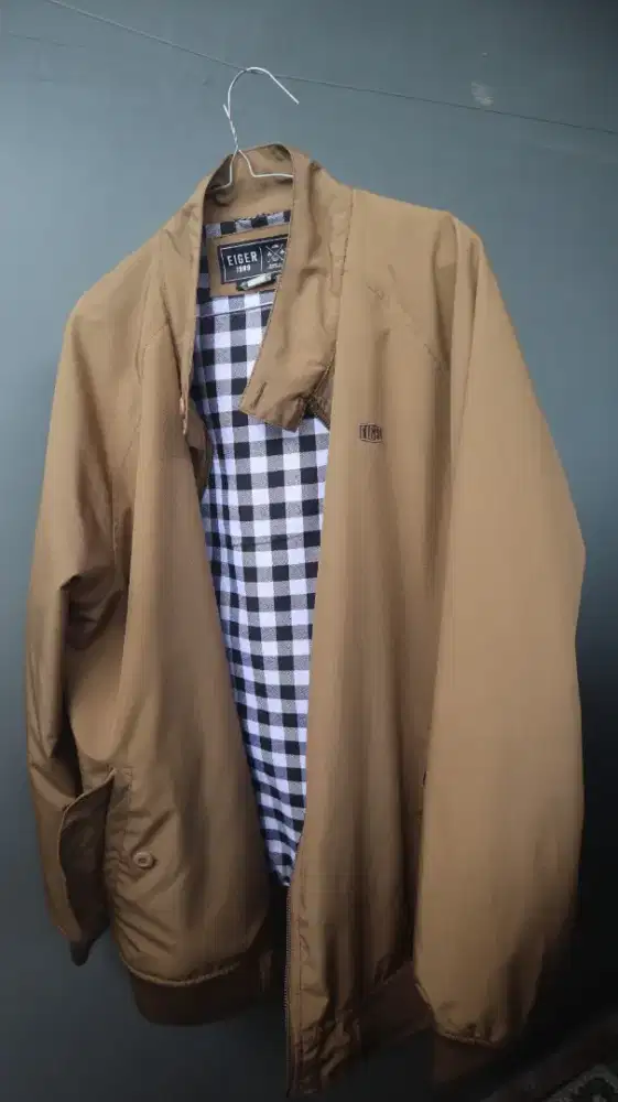 Dijual jaket eiger pria boulder harrington brown size xl