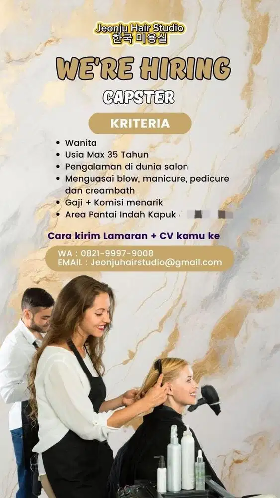 capster / terapis salon