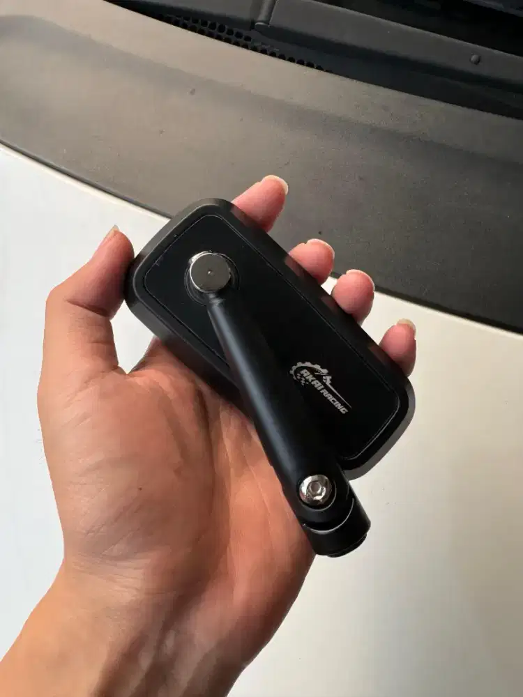Spion Model H2C Hitam Full CNC Universal Semua Motor Merk Akai Racing