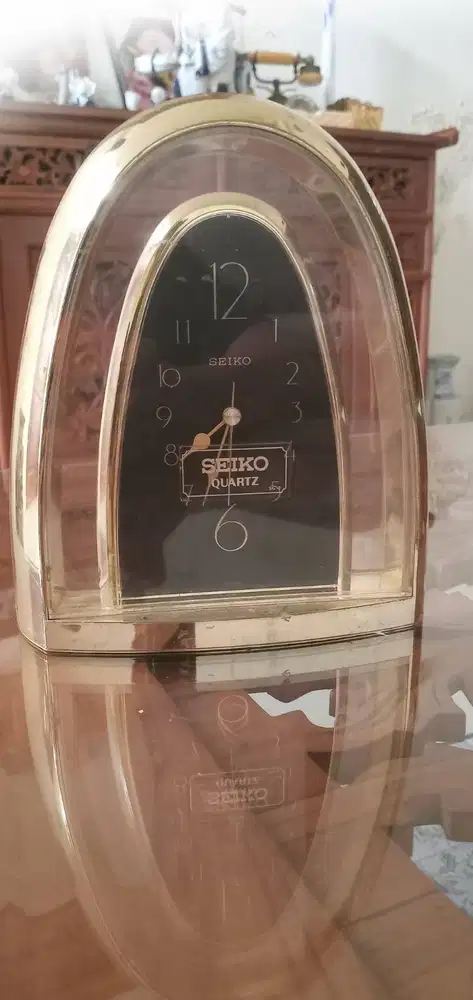 Jam Meja Seiko Quartz Original Vintage Japan