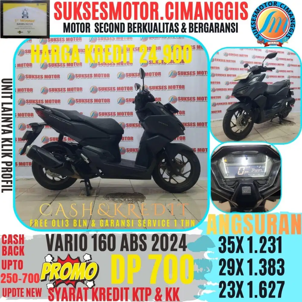 VARIO 160 ABS PROMOTERMURAH CASHBACK UPTO700RBU BERGARANSI SERVICE