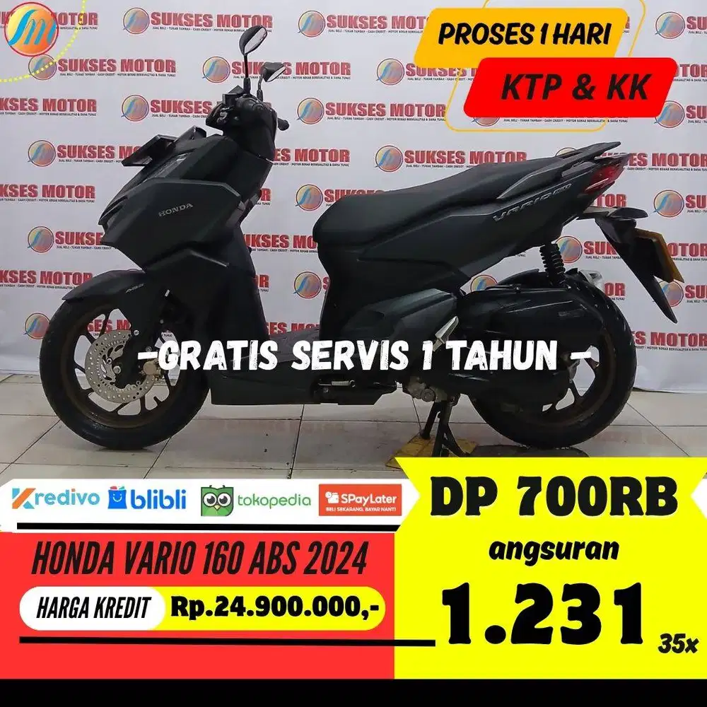 DP PROMO 700RIBU HONDA VARIO 160 ABS 2024 ANGSURAN SANGAT TERJANGKAU