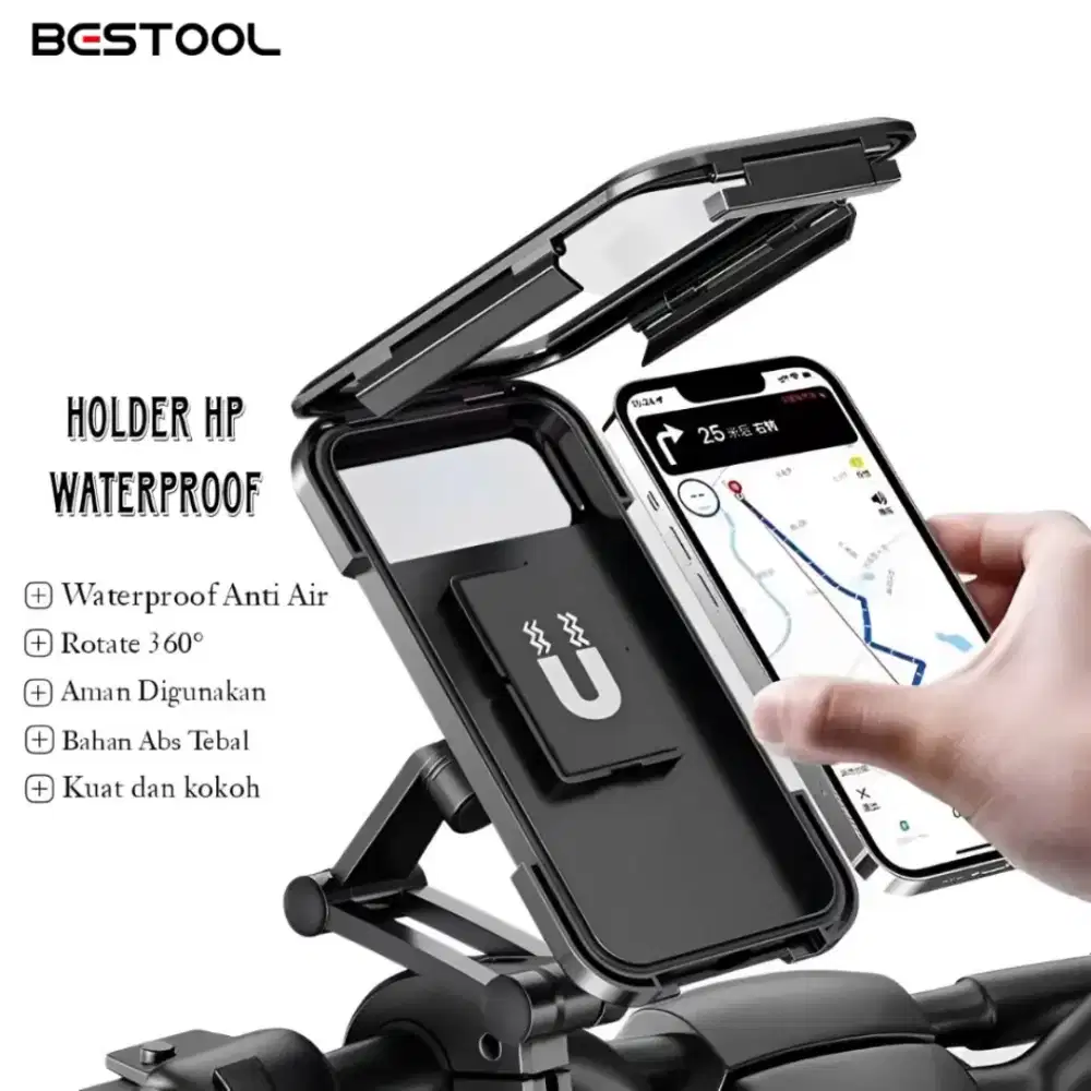 Bestool Holder Hp Motor Waterproof Anti Air Kuat Kokoh.