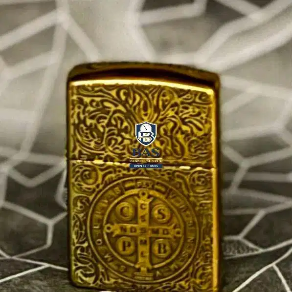 Zippo San Benito Gold Engraved 2022/23 Original USA Religious Edition