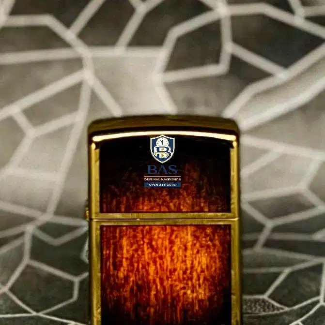 Zippo Original Brass Wood Inlay 2006