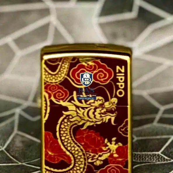 Zippo Brass Emas Merah 2023 - Korek Api Naga Asia Limited Edition