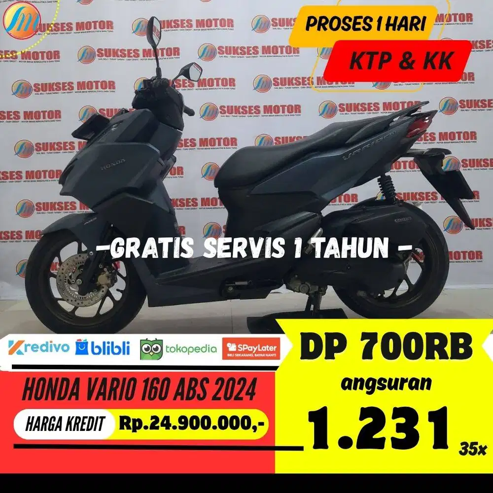 HONDA VARIO 160 ABS 2024 KREDIT DP 700RIBU ANGSURAN TERJANGKAU