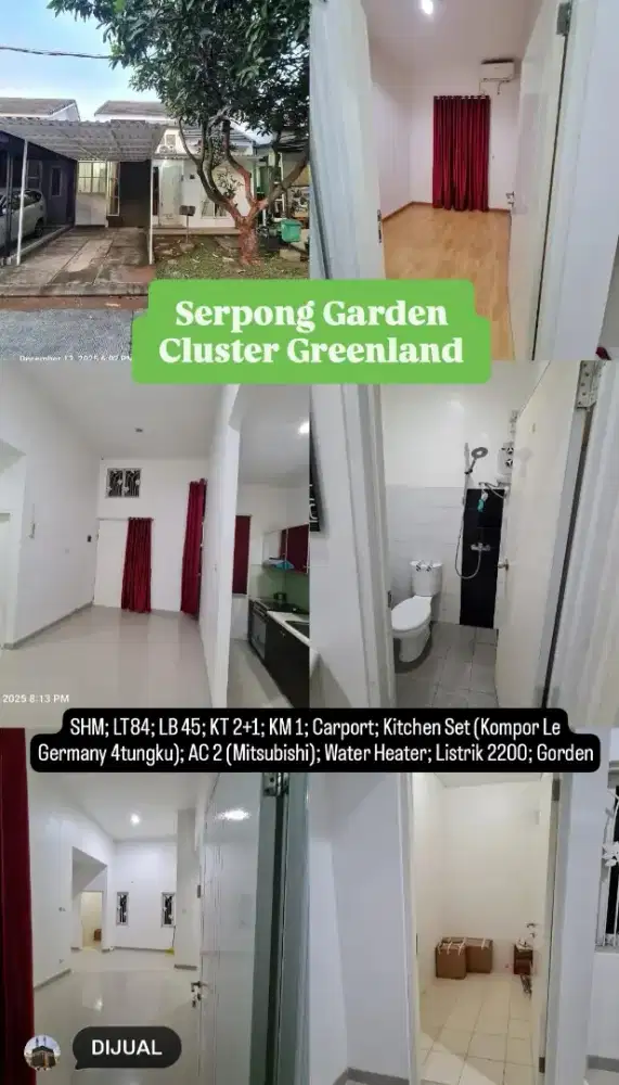 DISEWA RUMAH SELANGKAH KE ST CISAUK