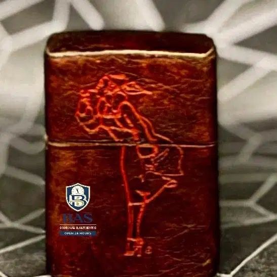 Zippo Vintage Kulit Ori Era 1950-an dengan Service Kit Lengkap Koleksi