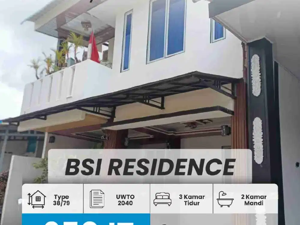 DIJUAL RUMAH 2 LANTAI CANTIK BSI RESIDENCE, BATAM CENTER