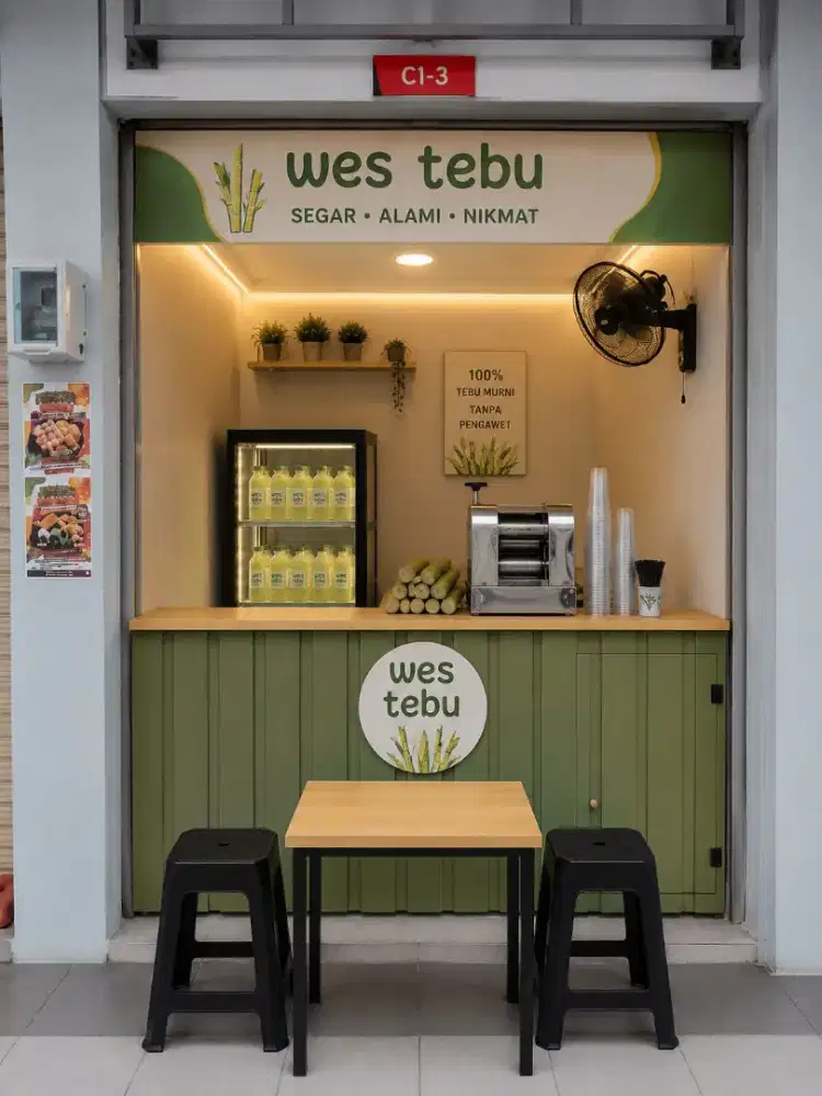 Dibutuhkan crew es tebu di pasar modern paramound petal