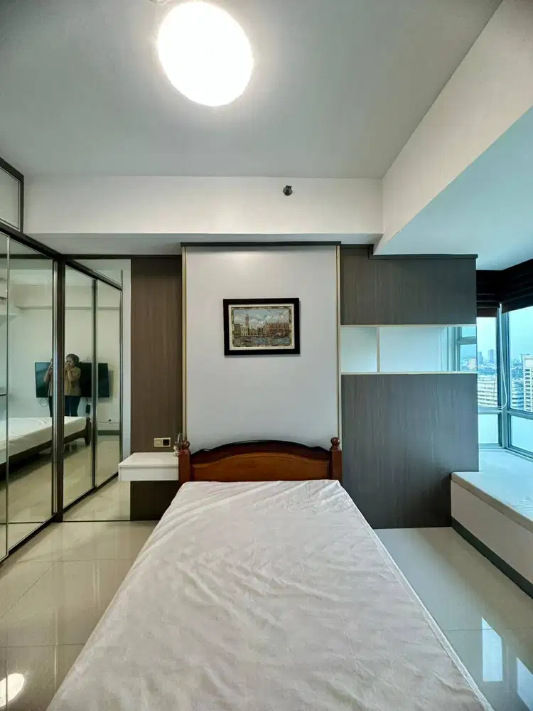 DISEWAKAN APARTEMEN BENSON STUDIO PLUS LANTAI RENDAH CITY VIEW
