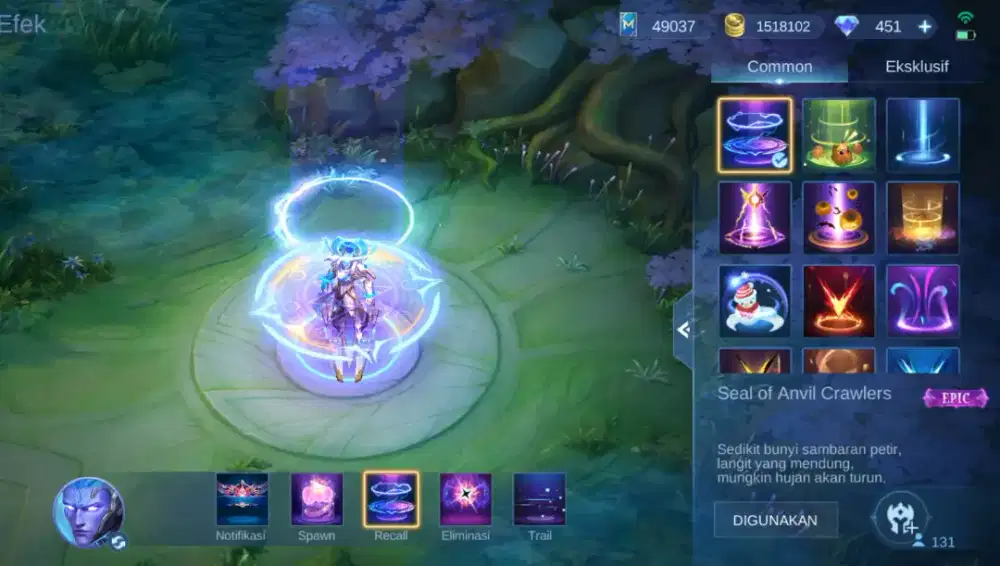 AKUN MLBB SKIN UPGRADED