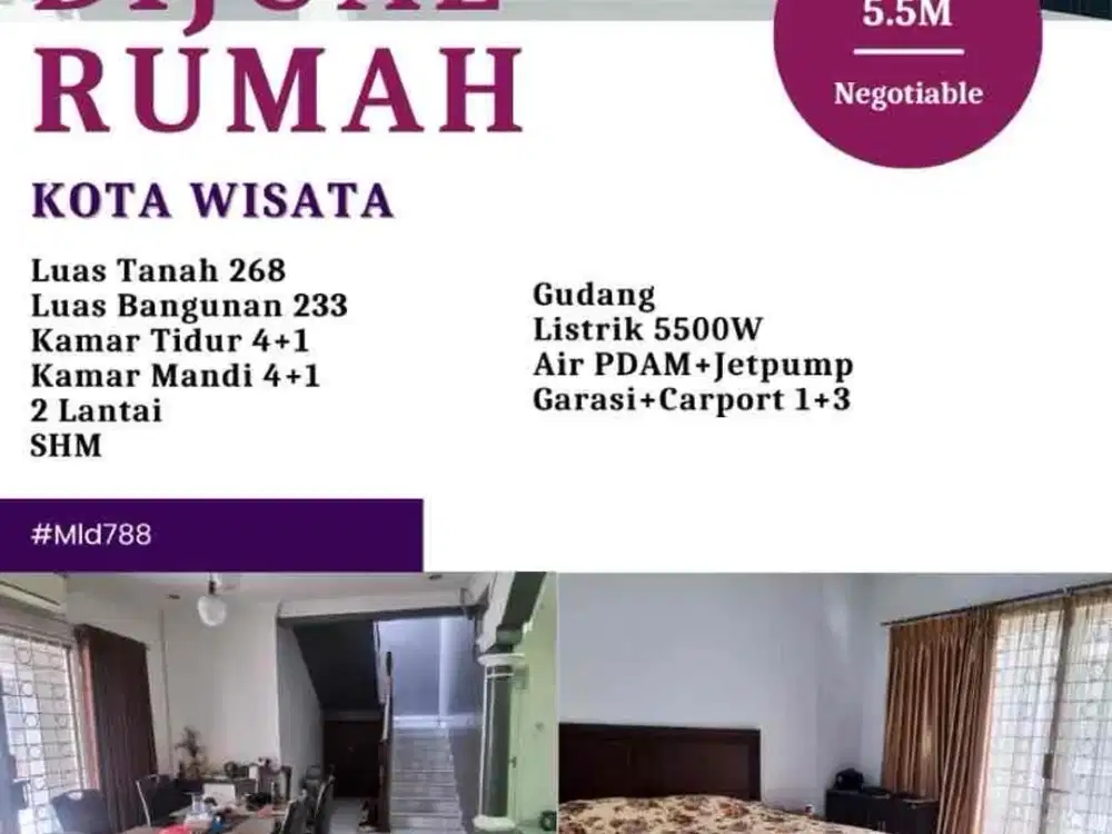 Tersedia rumah luas untuk dijual