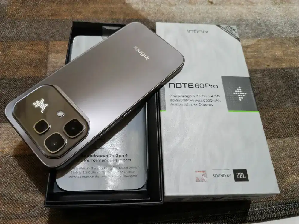 Infinix Note 60 Pro 5G Ram 8/256gb Lengkap mulus seminggu pakai