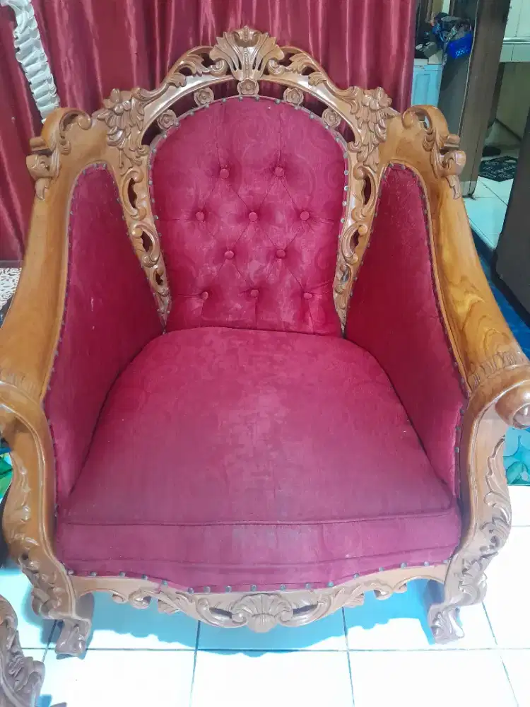 Sofa bekas kayu jati