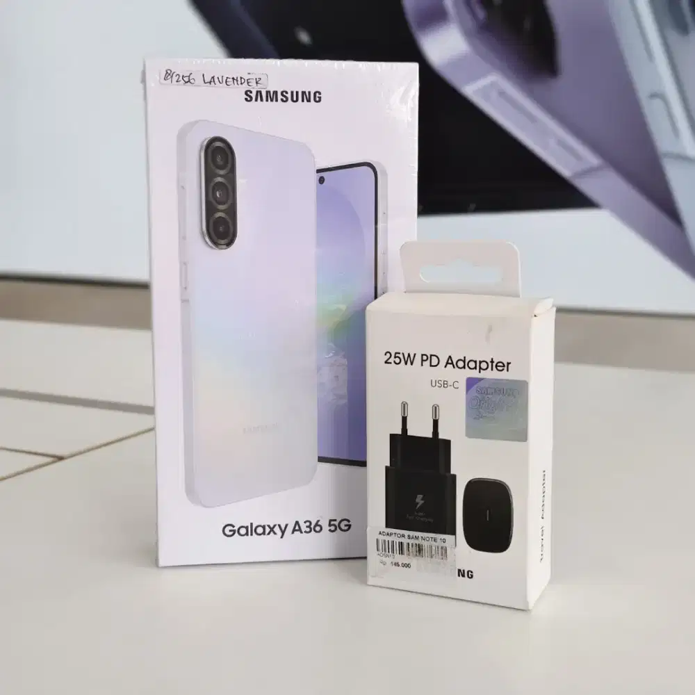 GRATIS ADAPTOR DAN ANTI GORES PREMIUM SETIAP BELI SAMSUNG A36 8/256