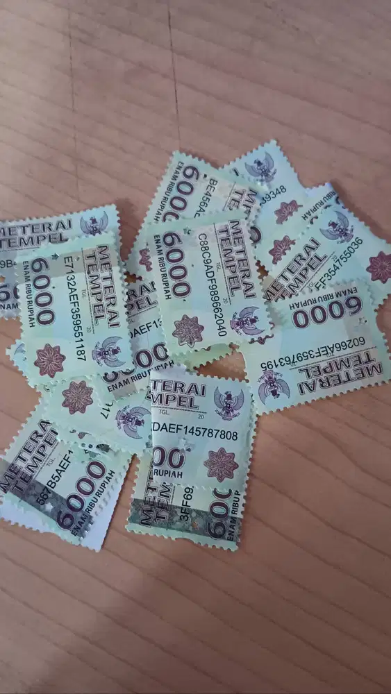 Di jual Materai 6000