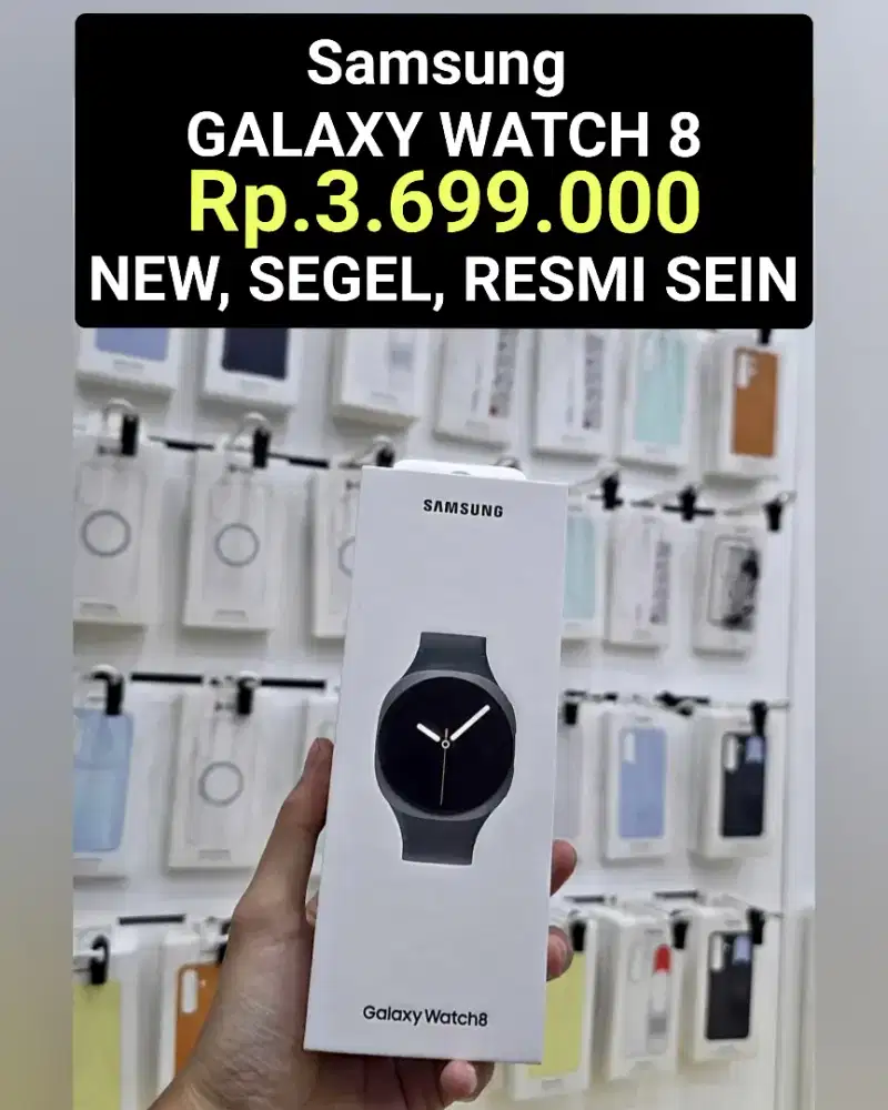 Rp. 3.699 ‼️
Samsung GALAXY WATCH 8 ‼️
BARU , SEGEL , RESMI SEIN