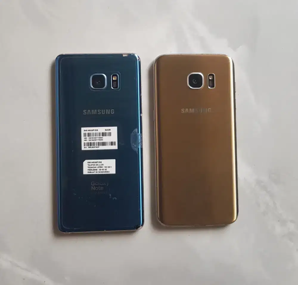 Galaxy S7 edge Gold mesin mati ( LCD hidup), Galaxy Note S7 FE mati