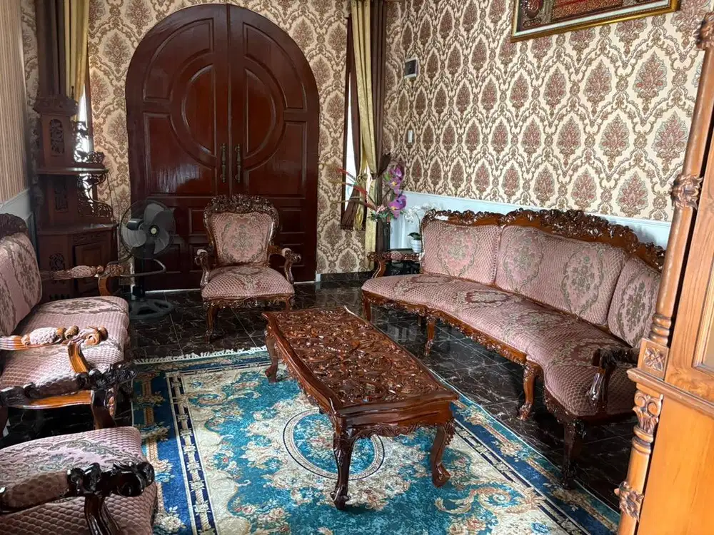Kursi jati jepra royal antik unik 4211