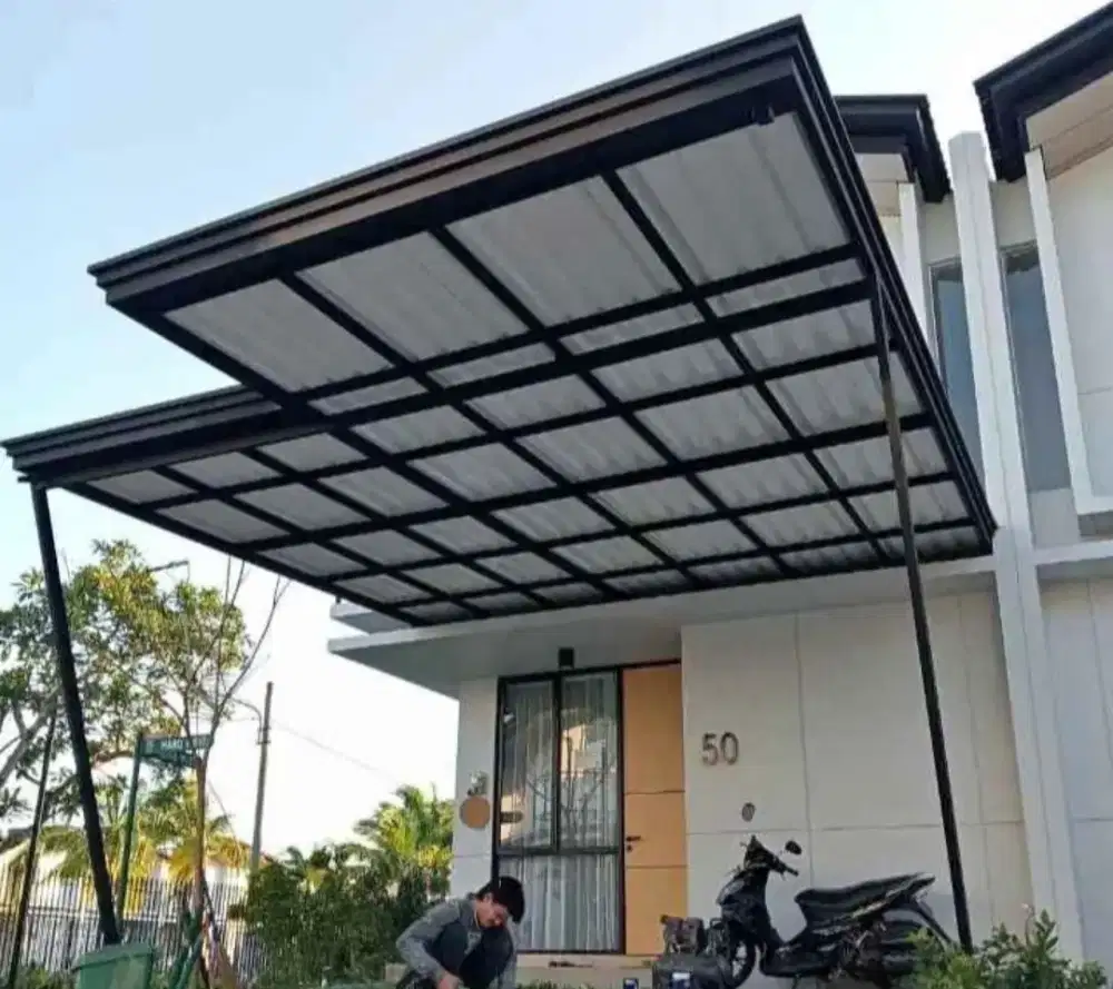 Kanopi minimalis modern terbaru