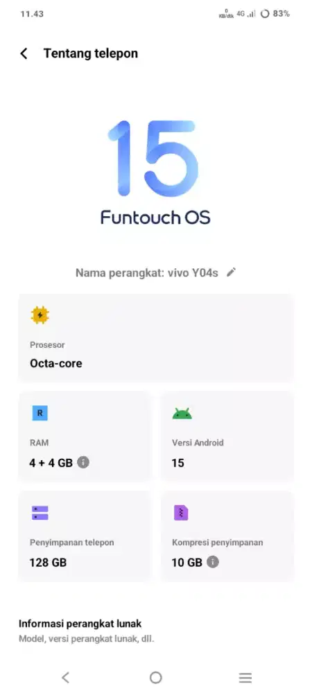 Vivo Y04s sesuai pict fullset no min
