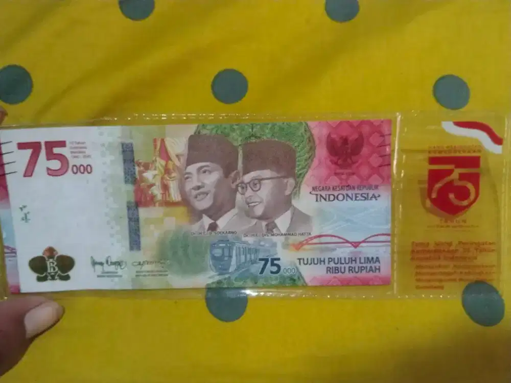 Uang koleksi edisi khusus 75 Ribu