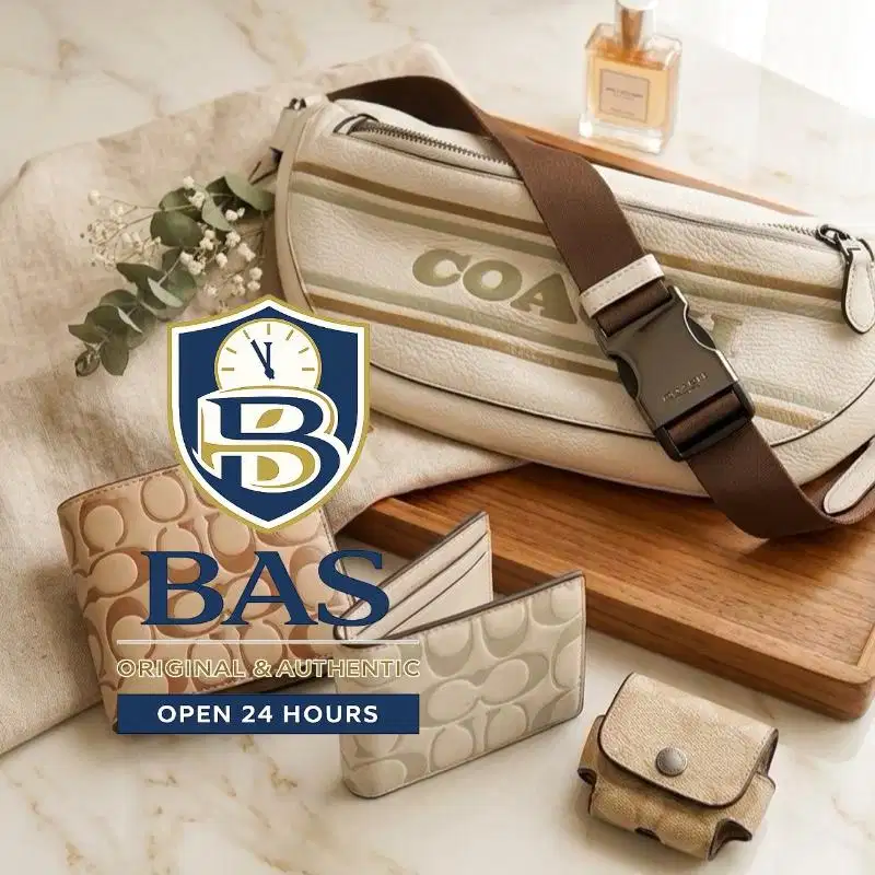 Paket COACH ORIGINAL LENGKAP : Sling Bag, Wallet, Card & AirPods Pouch