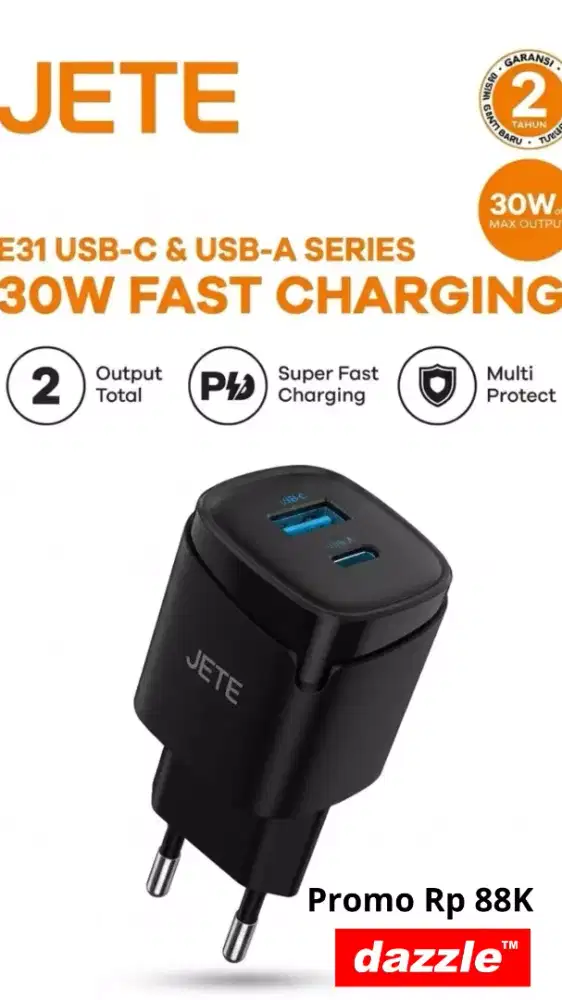 Charger jete E 31 type C USB 30 watt