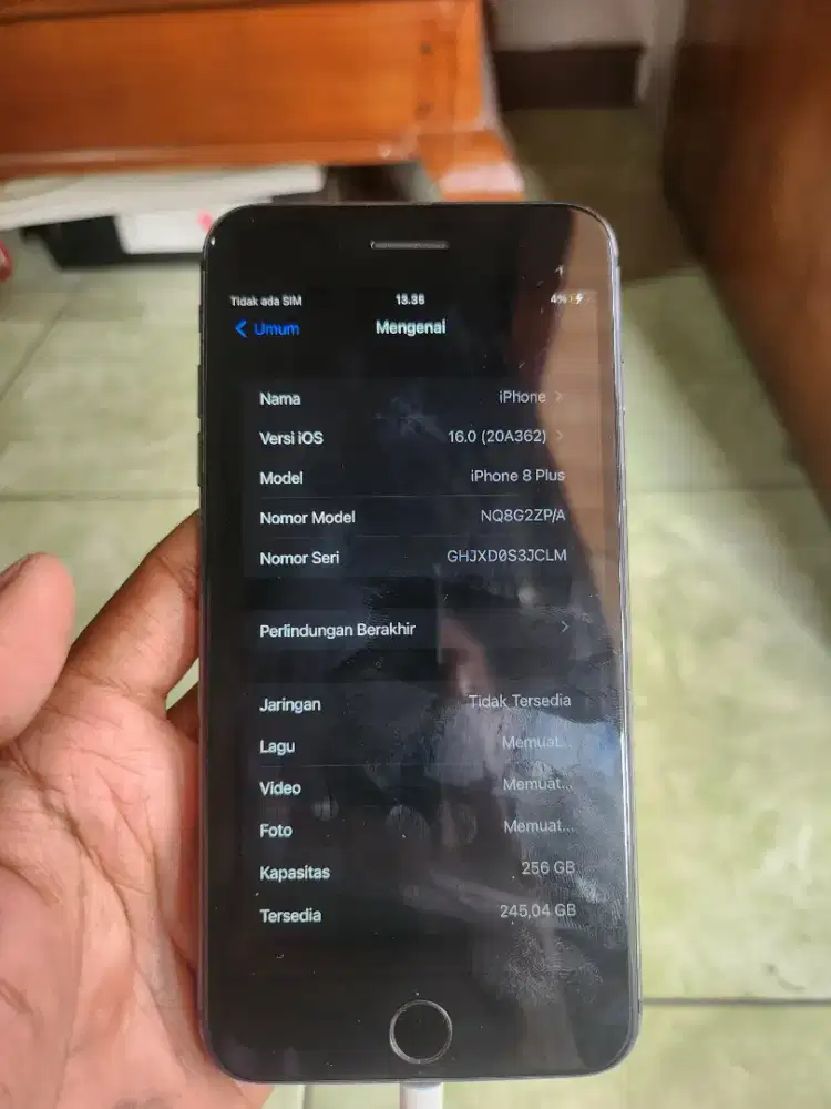 iPhone 8+ 255GB Inter WiFi Only