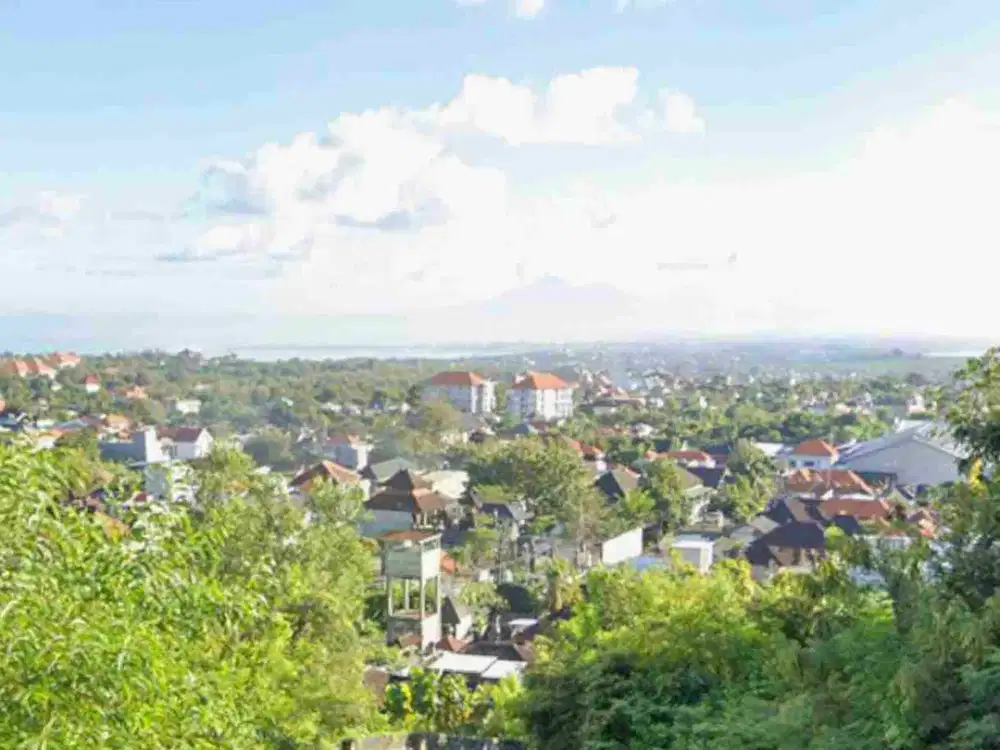 dijual tanah 1750m² IDR 700 JT/are ocean view unblock kawasan villa Tiara nusa jimbaran badung bali
