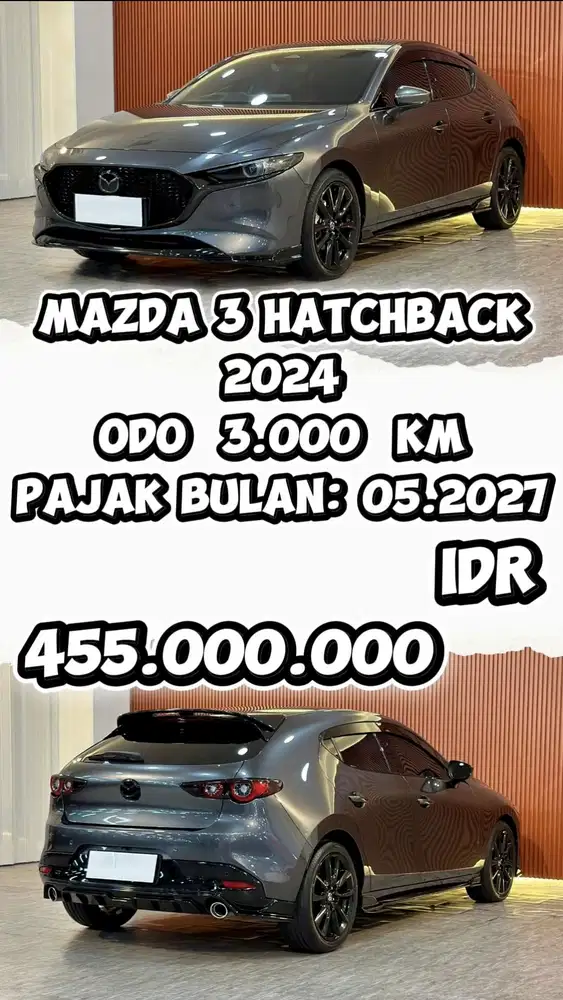 [ ODO 3.000 KM ] MAZDA 3 HATCHBACK 2.0 AT 2024 FULL ORI