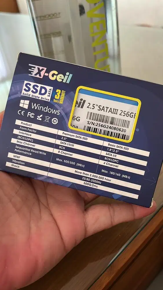 SSD 256 Brand X-geli