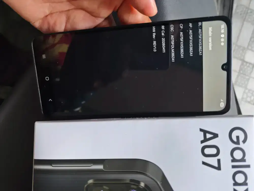 Samsung A07 4/64 resmi blms sebulan KY baru BS tuker tmabh