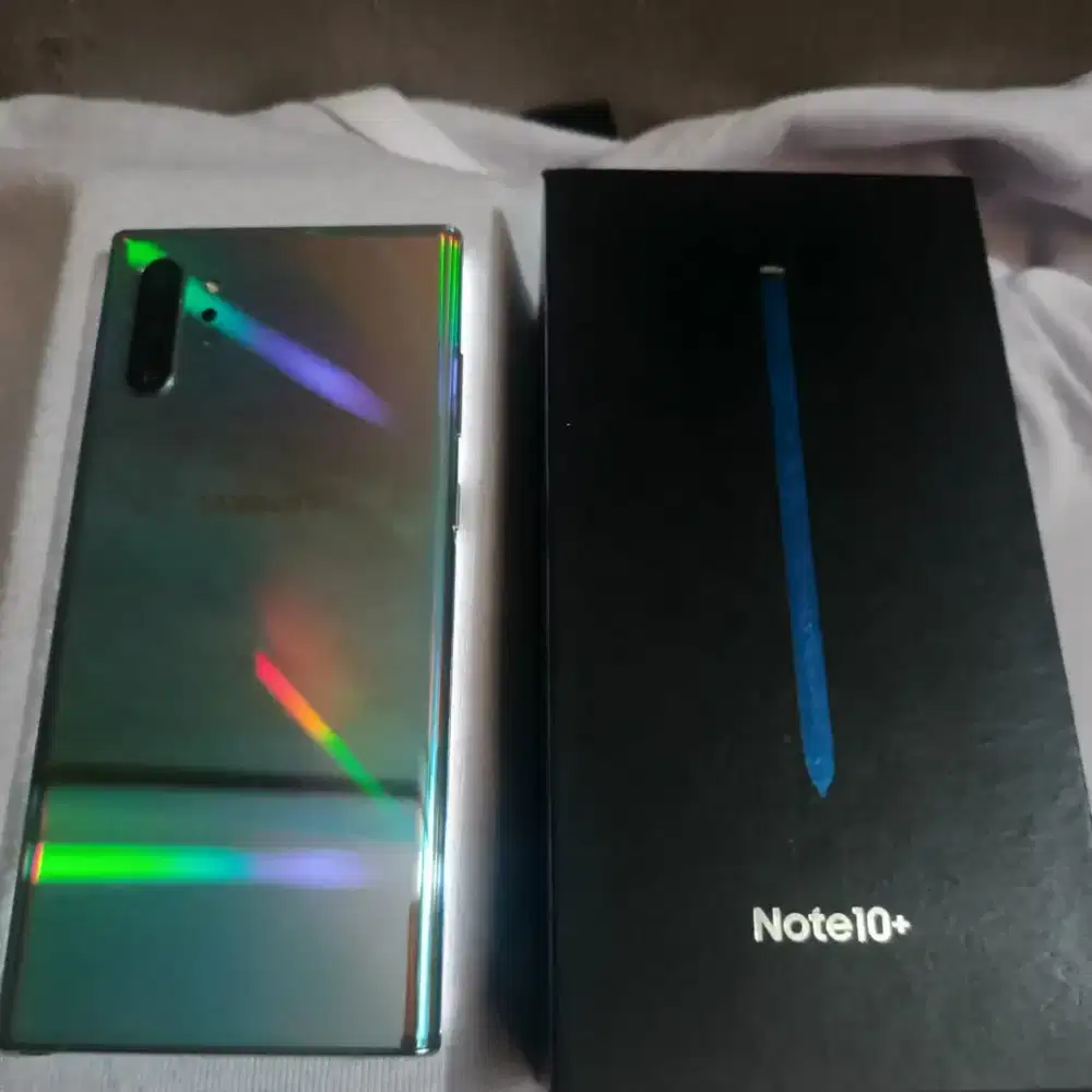Samsung Note 10 Plus 12/512Gb Fullset Ex Resmi Sein 99% spt Baru