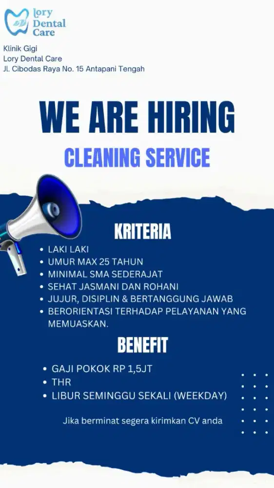 Dibutuhkan segera