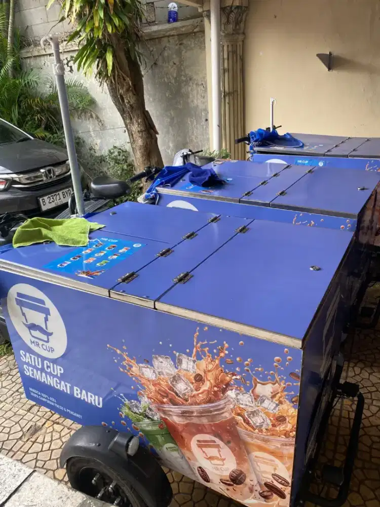 Gerobak kopi listrik / sepeda listrik kopi (electric mobile cart)