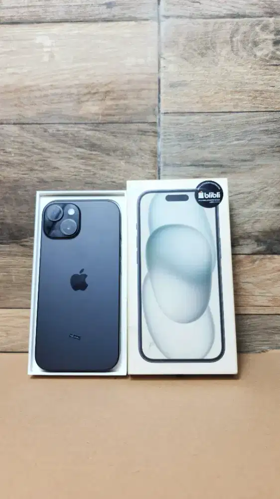 IPHONE 15 BLACK 128 IBOX GARANSI ON