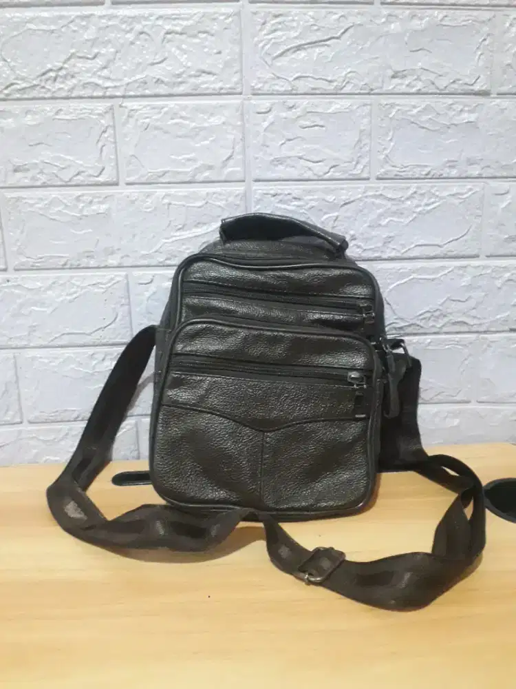 Tas second kulit warna coklat