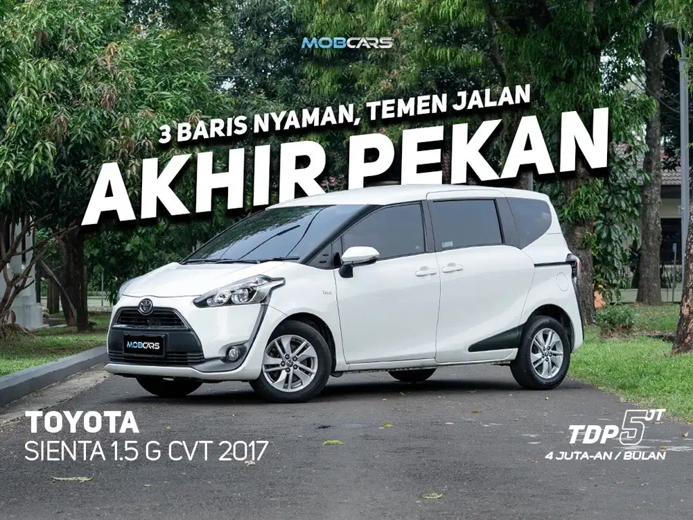 FREE SALDO E-TOLL 1 JT SIENTA 1.5 G CVT 2017 PUTIH