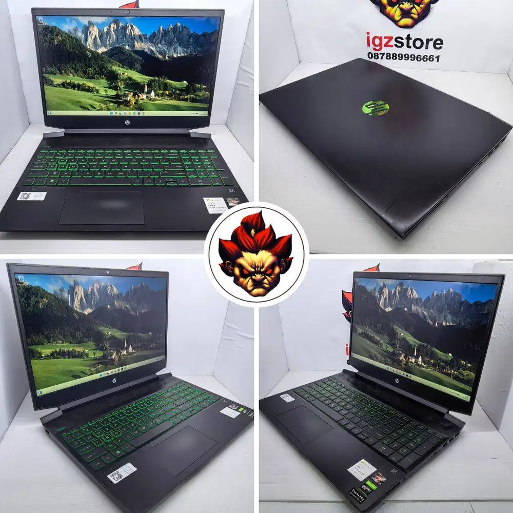 MULUS SIAP COD : HP Pavilion Gaming 15 Ryzen 5 5600H 16/512 GTX1650