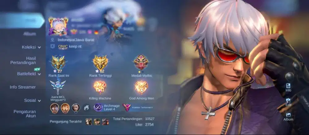 Jual Akun Mobile Legends