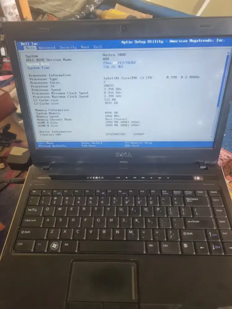 Laptop Dell intel core I3 termurah